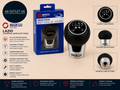 Sparco Lazio Universal Manual Gear Shift Knob Black Red Car Gearstick Design