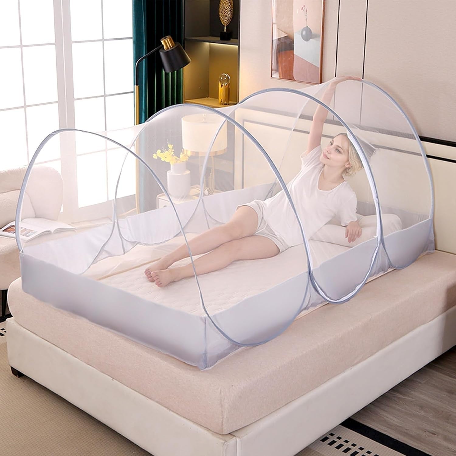 Foldable Mosquito Net Ultra Light Pop Up Portable Camping Tent 190x90x90cm New