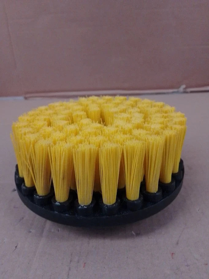 Bathroom Accessories Cleaning Supplies Scrub Brush 7in Medium Yellow New