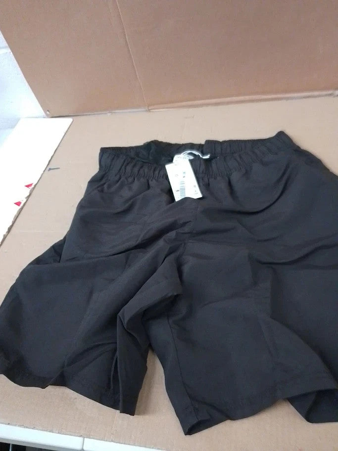 Slazenger Mens Woven Shorts 100 Polyester Elastic Waist Band Black XL New