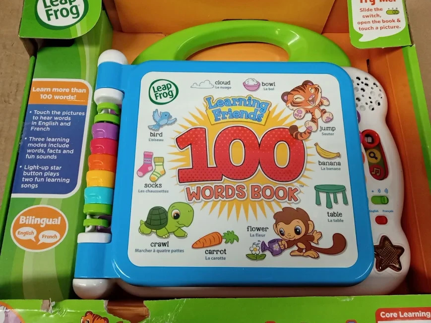 LeapFrog 601503 Learning Friends 100 Words Baby Book Educational Interactive 1+