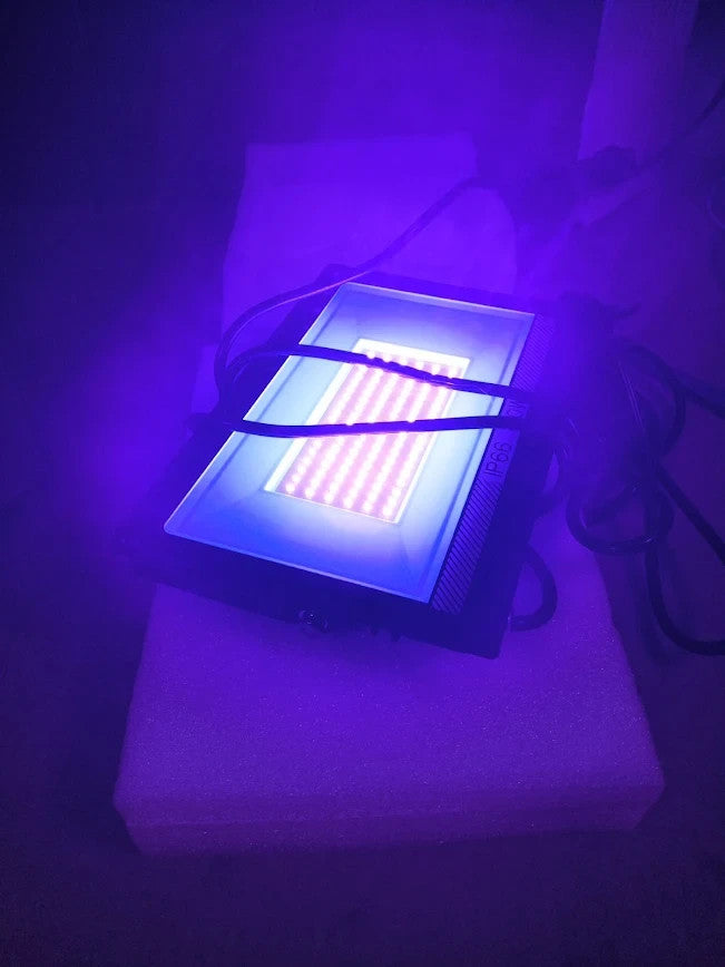 100W UV Black Light NATPOW UV 395nm Outdoor Ultraviolet Floodlights LED New