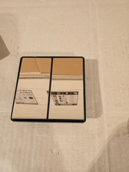 BG Electrical Double Wall Light Switch 2 Way Edge To Edge 20A 8.6x2.9x8.6cm New