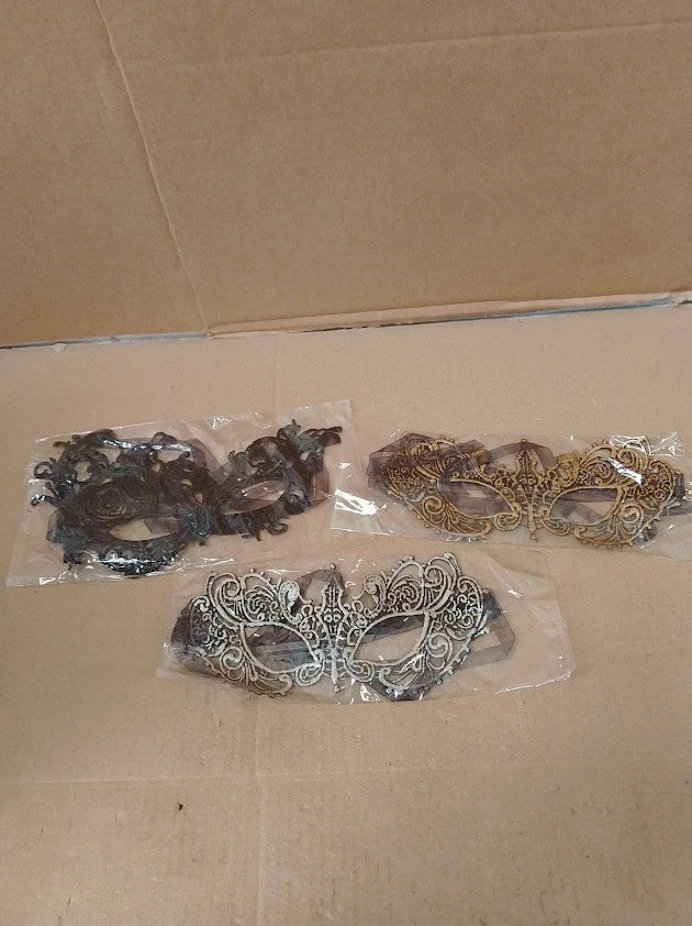 3pcs Masquerade Masks Lace Prom Mask Carnival Venetian Venetian Half Face New
