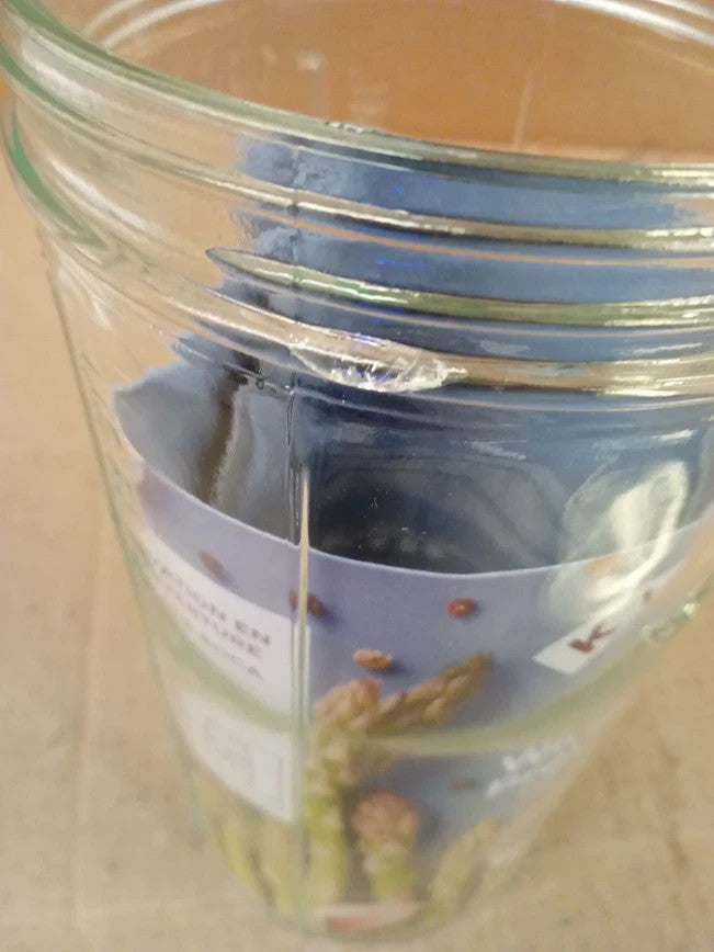 Kilner Wide Mouth Preserve Jar 1L Glass Storage Vacuum Seal Lid Clear 20x10cm