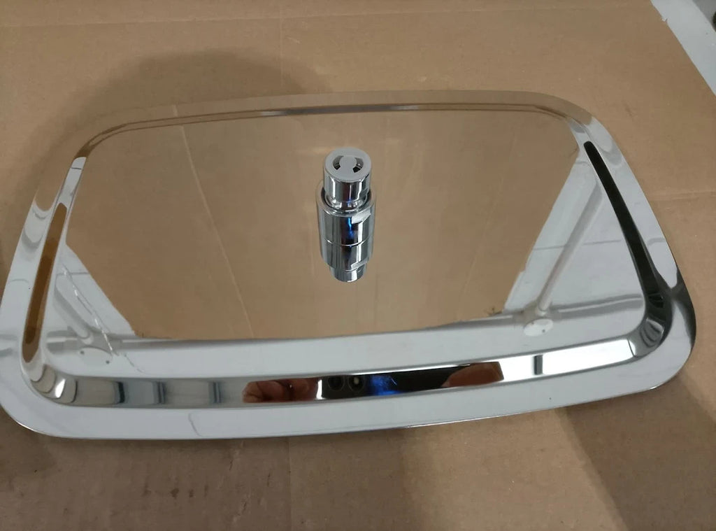 HardiValue 14inch Metal Rain Shower Head Rectangle Chrome Full Body Design New