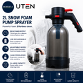 Uten Snow Foam Pump Sprayer 2L Car Wash Sprayer USB Rechargeable Handheld Bottle