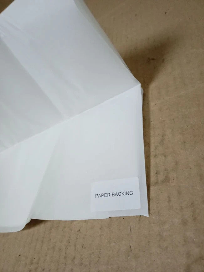 Large Self Adhesive White Vinyl Sheet Decal Sticker Film Paper Backing New