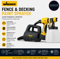 WAGNER Fence Decking Paint Sprayer 460W 1400ml Covers 5m² 9min 1.8m Hose