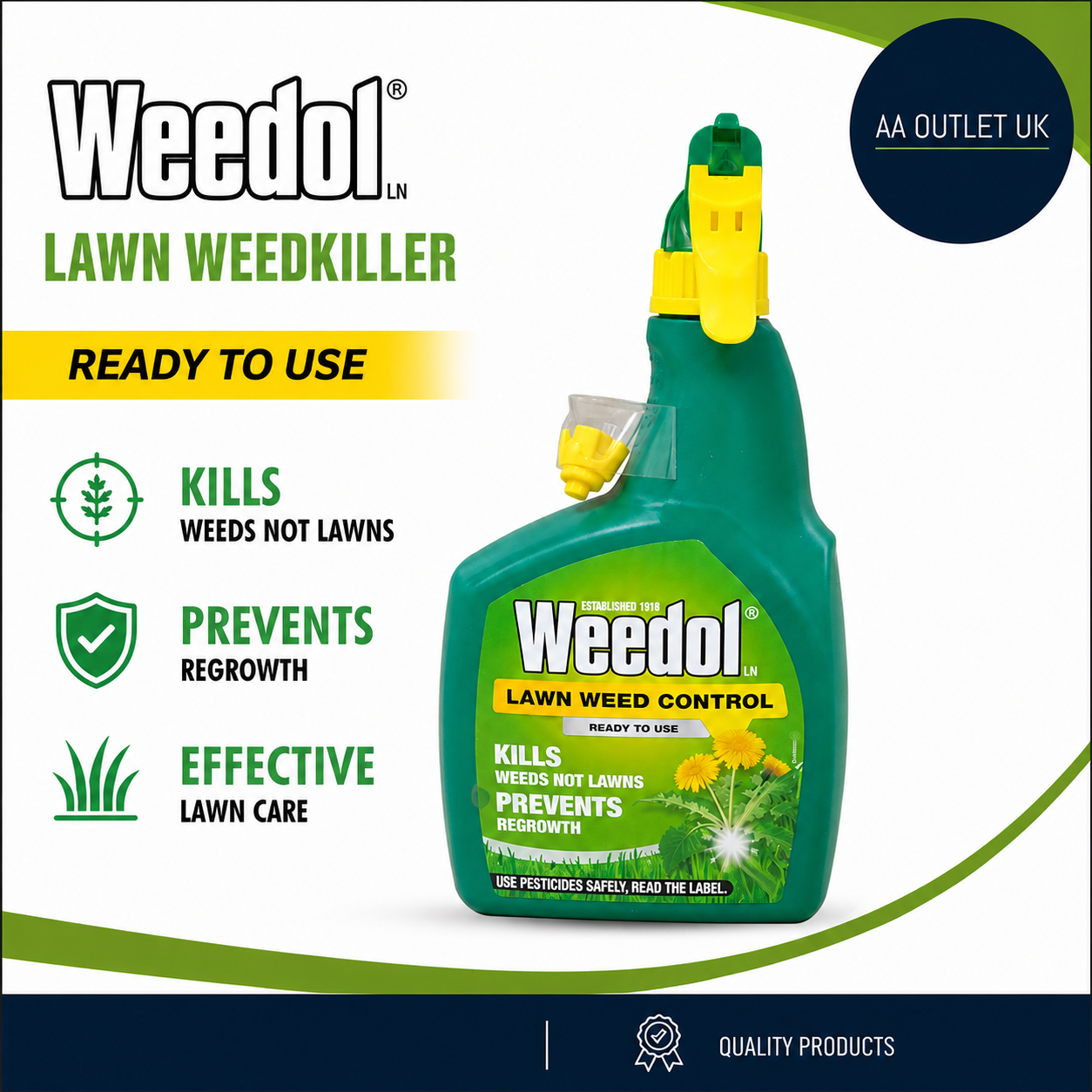 Weedol Lawn Weedkiller Ready Use