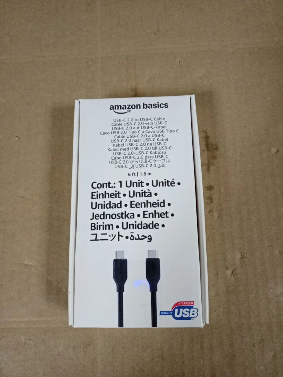 Amazon Basics USB C To USB C 2.0 Fast Charger Cable 480Mbps Speed Apple New