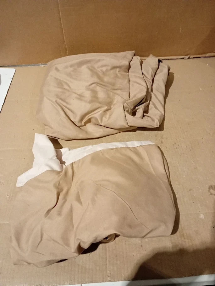 J.Din Beige Cream Plain Dyed Duvet Cover Soft Brushed Microfiber Double New