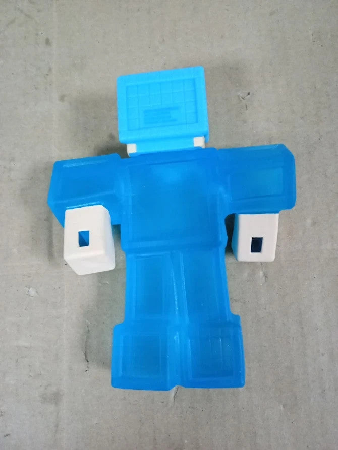 Heroes of Goo Jit Zu Minecraft Steve Stretch Figure Diamond Armour Sword Design