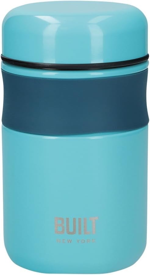 Built Double Wall Vacuum Insulated Food Flask Hot Cold Foods Stainless New