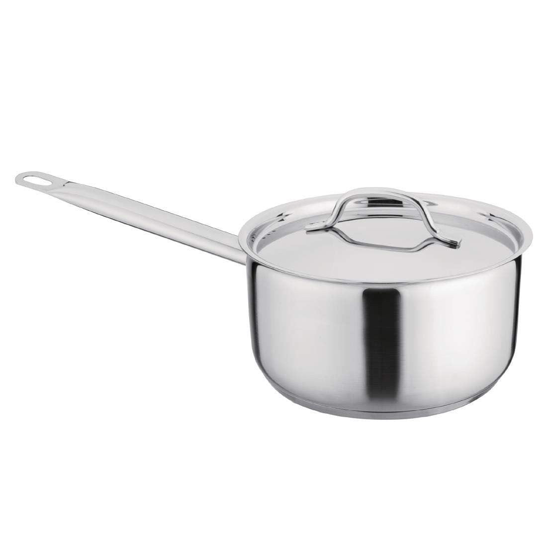 Nisbets Essentials Stainless Steel Saucepan Lid 20cm 3L All Hobs DF671 New