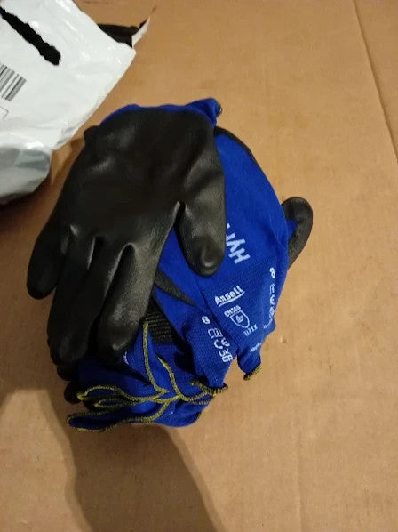 Ansell HyFlex 11 618 Mechanics Resistant PU Coated Safety Gloves Medium 11pc New