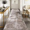 Cekene Runner Rugs Hallway Nonslip Taupe 80x300cm Extra Long Kitchen Rug New