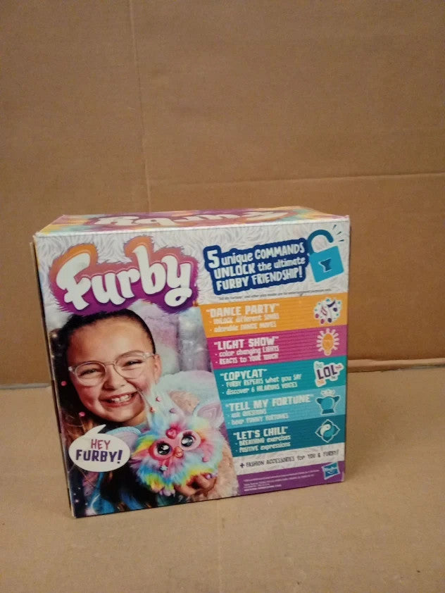 Furby Tie Dye Interactive Plush Toy English Version 6+ New