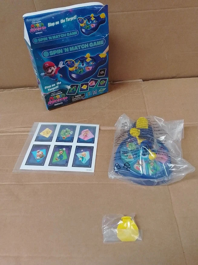 Super Mario Galaxy Movie Spin n Match Game EPOCH Party Family Design 7639 New