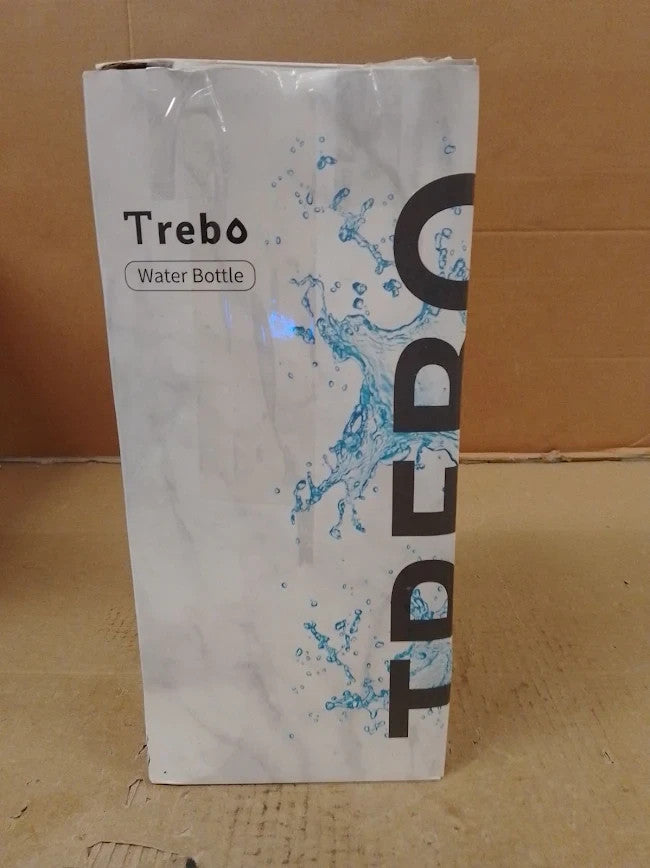 Trebo Stainless Steel Water Bottle 2L Wide Mouth Insulated Double Dark Gray