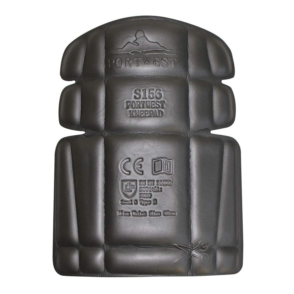 Portwest Knee Pad Size One Size Colour Black S156BKR 8.5x6.5x1in New