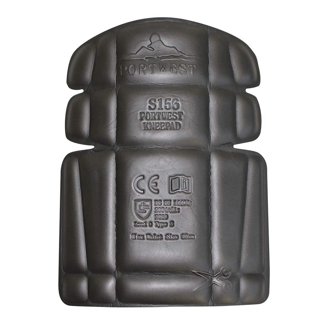 Portwest Knee Pad Size One Size Colour Black S156BKR 8.5x6.5x1in New