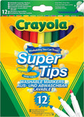 CRAYOLA Super Tips Washable Markers Assorted Colours Premium Felt Tip Pens New