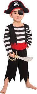 Amscan 997025 Childs Deckhand Pirate Fancy Dress Costume 3-4 Years New