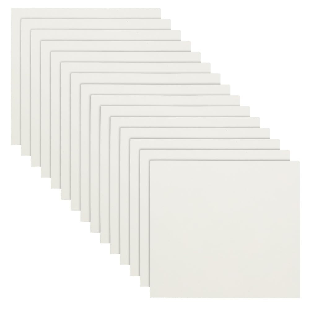 Benecrea 20pcs 201x201mm Antique White Paper Mat Board Photo Frame Backing New
