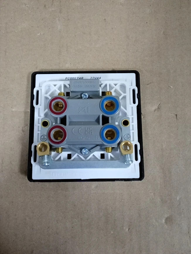 BG Electrical Cooker Control Switch LED Power Indicator Single 45A PCDMG74B New