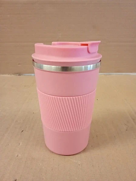 Senshuomy Travel Coffee Mug Insulated 380ml Leakproof Lid Reusable New