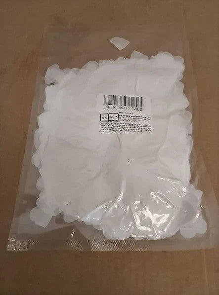 10000pcs White Heart Shaped Confetti Biodegradable Eco Friendly 25x25mm New