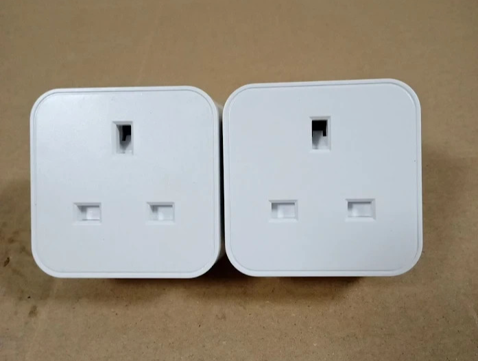 UPXNBOR Smart Plug WiFi Socket Energy Monitoring Alexa Google 2 Pieces Design