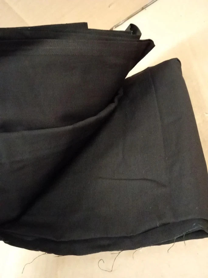 Plain Black Fabric 100% Cotton Extra Wide 150cm Ideal Arts & Crafts Dressmaking