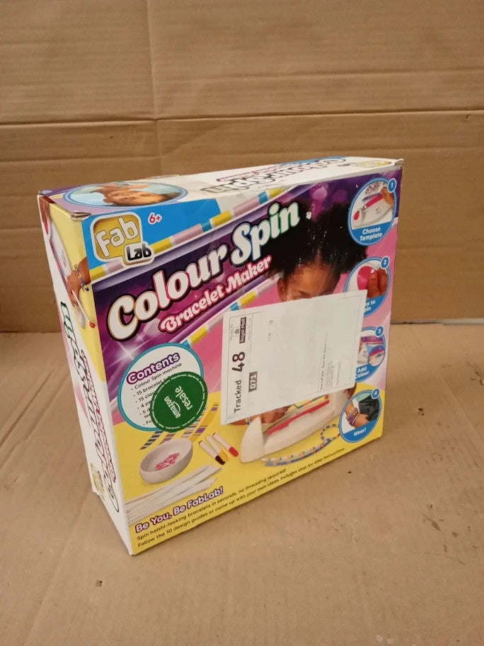 FabLab Colour Spin Bracelet Maker Create Colourful Designs No Threading 6+ New