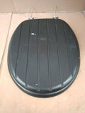 Argos Home Tongue Groove Toilet Seat Black Bathroom Replacement Quality Design