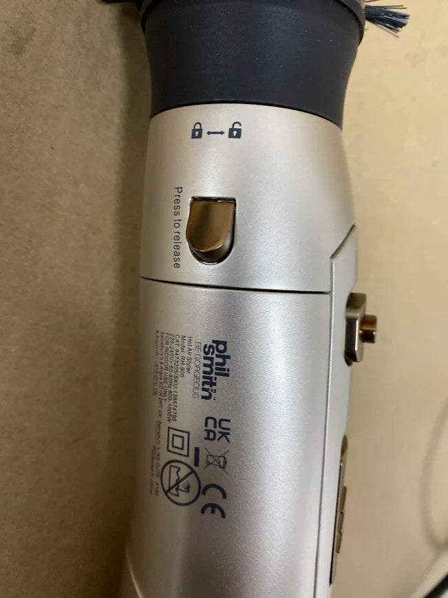Phil Smith Rotating Hot Air Styler Brush Ceramic Hair Dryer Volumiser Curling