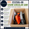 BLACK+DECKER CS1250L GB 1250W Circular Saw 66mm Electric Wood Cutting Design