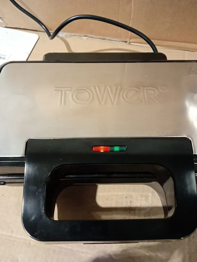 Tower Deep Filled Sandwich Maker With Non Stick Coated Plate Automatic 900w New