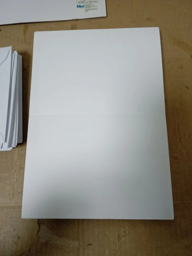Anitas Plain Blank Cards Envelopes 5x7in White 240gsm Home Wedding Craft New