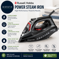 Russell Hobbs Steam Iron 3100W 210 g/min Extra Steam Boost Ceramic Soleplate