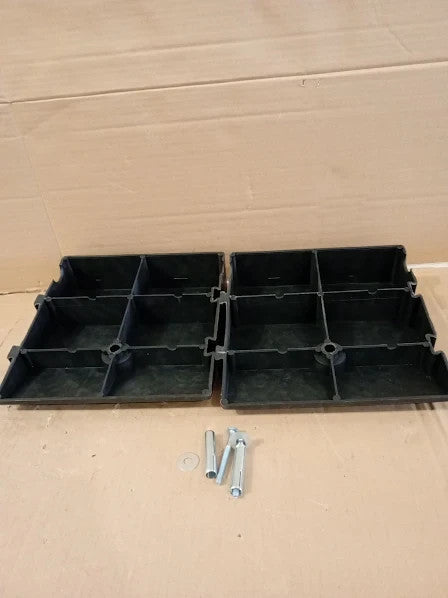Haipky 2 Pack Portable Lightweight Curb Kerb Ramps 9.84x10.63x2.76in