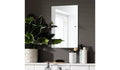 Argos Home Silver Drilled Bathroom Wall Mounted Mirror 45x30cm New