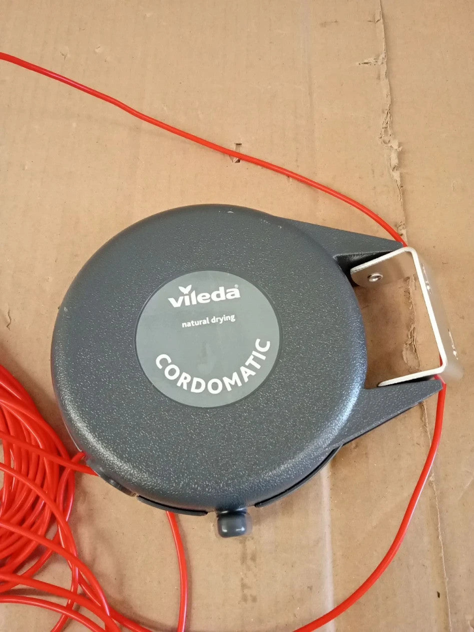 Vileda Cordomatic Retractable Washing Line 15m Clothes Line Holds To 15kg