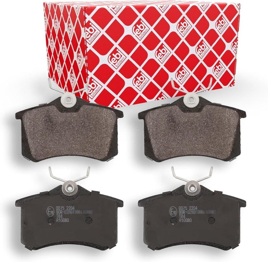 Febi Bilstein 16488 Brake Pad Set 4 Pieces Metal Rear Passenger Car New