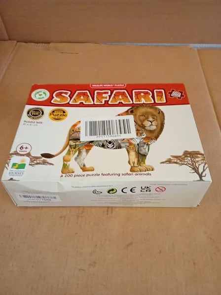 The Learning Journey Wildlife World Safari Puzzle 200pcs 28.6x21.3cm New