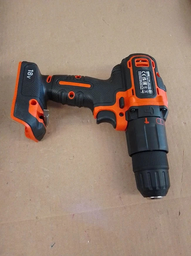 Black+Decker 18V Hammer Drill Battery Charger Kitbox BCD700S1KGB