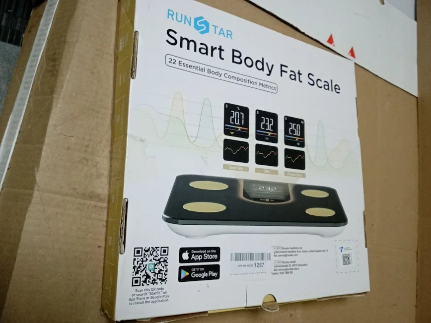 Runstar Scales Body Weight Bathroom Scale 8 In 1 VA Display High Precision