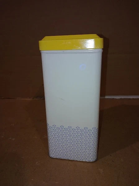 Tala Originals Storage Tin Metal Yellow Cream Nostalgic Design Holds 1L