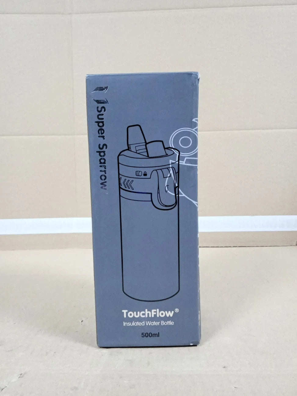 Super Insulated Water Bottle Kids 500ml TouchFlow Stainless Steel Flask New